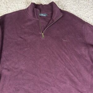 Rodd & Gunn 1/4 Zip Mens XXL 100% Cotton Knit Gorpcore Outdoors Hiking Golf